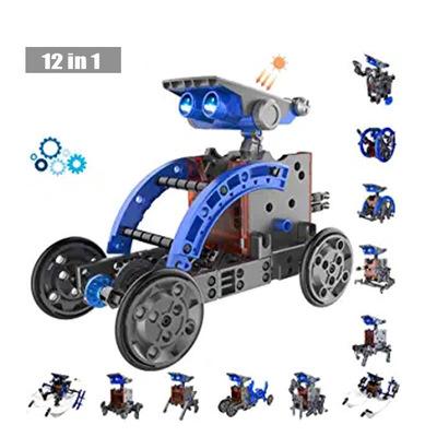 China Solar Robot Kit 12-in-1 Science STEM Robot Kit Toys For Kids Science Building Set Gifts For Teens Boys Girls Students TY8291 for sale