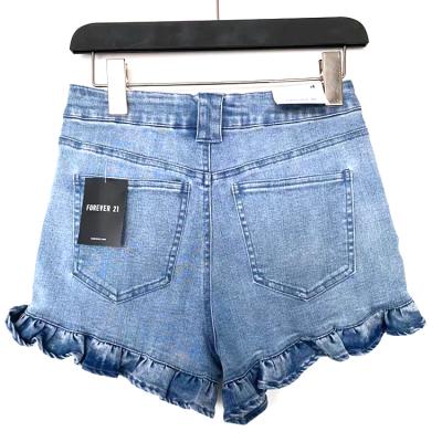 China Breathable Hot Straight Fashion Women's Denim Stretch Fabric Casual Thin Blue Slim Shorts Jeans for sale