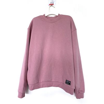 China Breathable Women's Round Neck Sweatshirt Crewneck Long Sleeve Loose Pullover Tops for sale