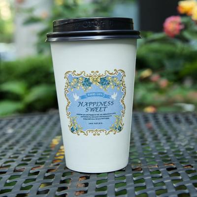 China Otor Togo Disposable Paper Cup Pla Hot 8oz Coffee Paper Cups With Logo Paper Coffee for sale