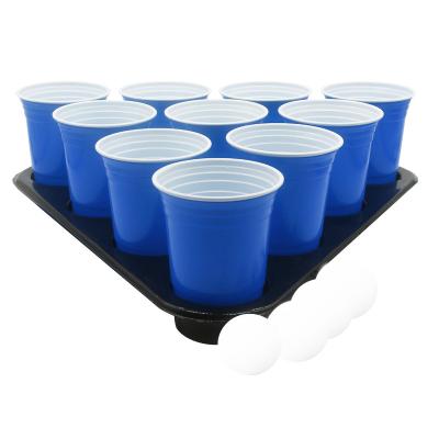 China Otor plastic 16 oz blue plastic party cup for cold drinks, 16 oz capacity for sale