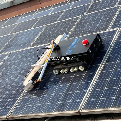 China Halbautomatischer Solarpanel-Reiniger-Roboter mit Versandkosten und geschätzten Lieferzeiten zu verkaufen