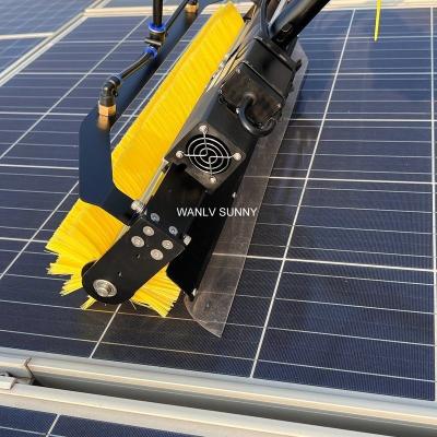 China Waterless/Water Solar Panel Cleaning Machine with Telescopic Handle and Customization for sale