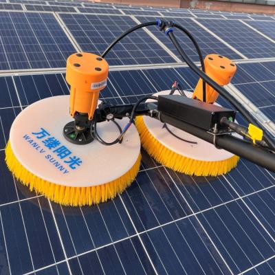 China 7.5m Teleskopgriff Portable Double-Head Rotating Brush für die Reinigung von Solarzellen zu verkaufen