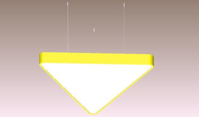 China 6500lm Triangle Panel Lights Suspension Led Panel Plafondlichten Te koop