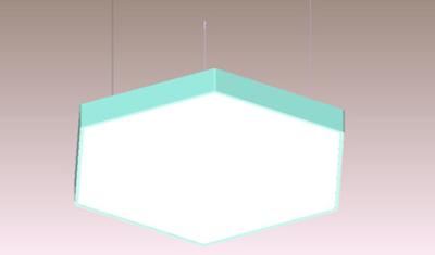 China 2700K-3500K Hexagon LED Panel Light Suspension Led Panel For Metro Station for sale