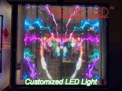 irregular figure type led ring ceiling lights 260w circle led hanging light