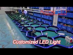 hexagon led linear light customized led light for shopping mall