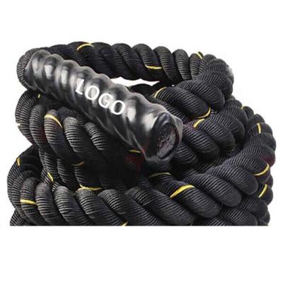 China Polyester Gym 25mm*2.8m Heavy Weighted Jump Rope 25mm*3m Battle Ropes 1inch/1.5inch/2inch 9ft 10ft for sale