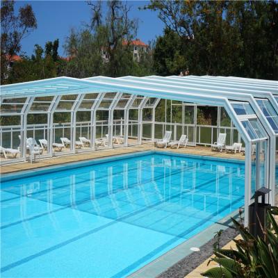 China Modern Pool Enclosure Aluminum Glass Roof Sunroom for sale