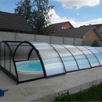 China Modern Outdoor Glass Roof Solarium Swimming Pool Enclosure Sunroom for sale