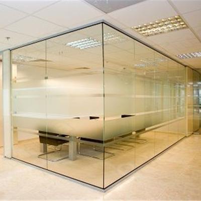 China Contemporary Soundproof Acoustic Commercial Glass Room Dividers Partition for sale