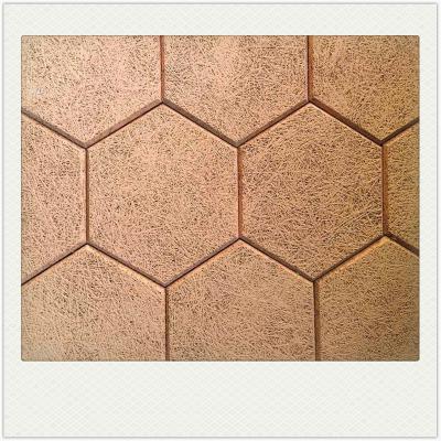 China Contemporary Dense Thick Hexagon Sound Absorbing Felt Tiles Acoustic Tile for sale