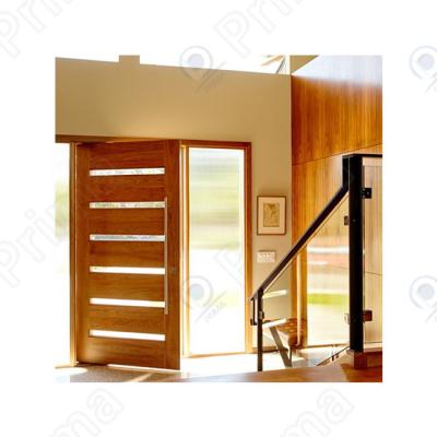 China Modern Residential Modern Front Entrance Pivot Wooden Doors for sale