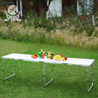 China Outdoor Outdoor Aluminum MDF Furniture Board Height Adjustable Table Beerpong Table Set 8ft Garden Beer Pong Times Tables for sale