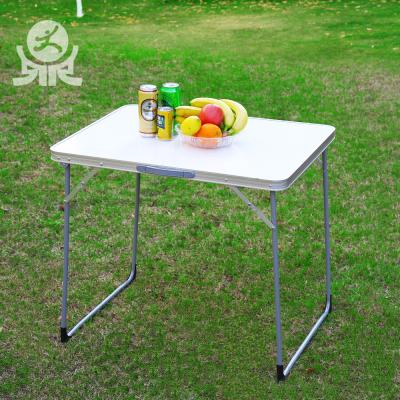 China Wholesale Outdoor Custom Portable Steel MDF Desk Computer Legs Table Rectangular Folding Table Outdoor Multi Purpose Board Table for sale