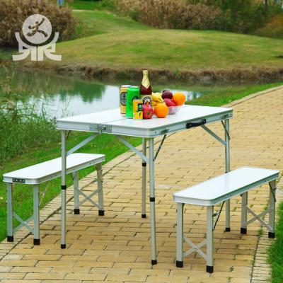 China Outdoor Table Easy Used Custom Portable Military Metal Leg 3ft Folding Table With Chair for sale