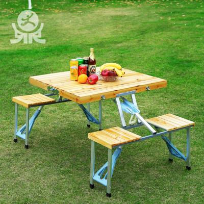 China Garden Set Chinese Outdoor Furniture Folding Wooden Garden Table for sale