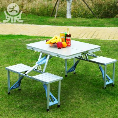 China Outdoor Dining Set Folding Camping Picnic Tables And Chairs for sale