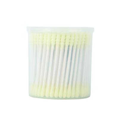 China Sofe 200 Drum Colored Cotton Paper Sticks Spiral Double Ends Prepare Cotton Buds for sale