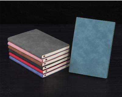 China Wholesale Customization Student Office Printed Simple Creative Soft Leather A5 Notebook Diary for sale