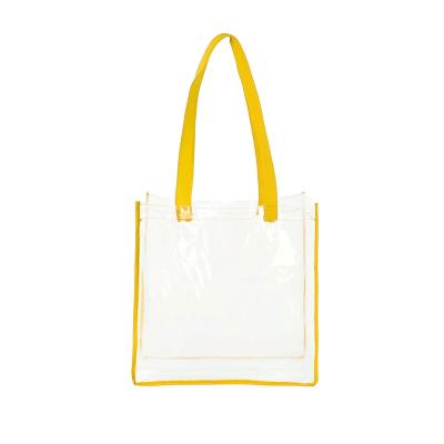 China Clear Shopping Bag China Factory Price PVC Stage Tote Bag for sale