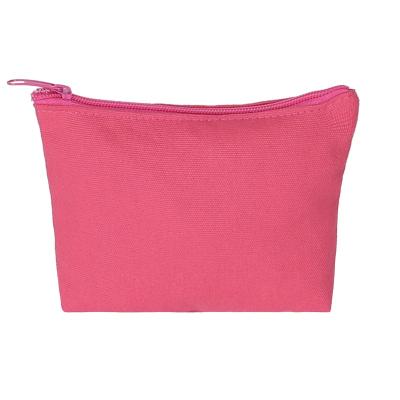 China Factory wholesale fashion light weight price travel toiletry cosmetic makeup bags canvas cosmetic bags cheap custom pink red zipper for sale