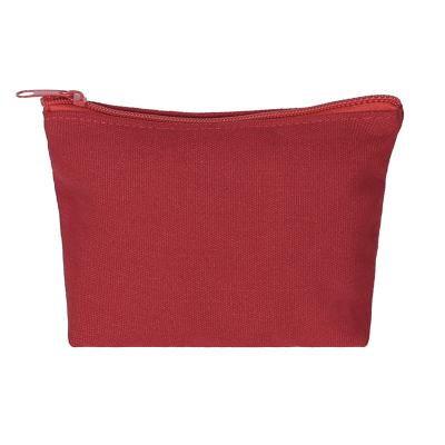 China Wholesale Fashion Light Weight Custom Makeup Bags Travel Toiletry Bags Zipper Red Rose Canvas Cosmetic Pouch for sale