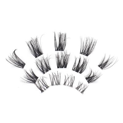 China DIY Lashes Hot Selling DIY Group Strip Three Group Super Soft Fine Eyelash for sale