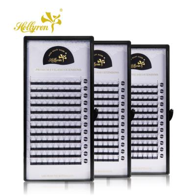 China Wholesale fan private label tape wider on individual pre-fanned root eyelash extension for sale