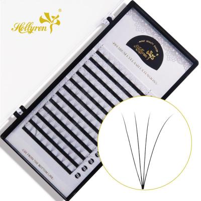 China Prefan Natural Long Private Label Lash Strip On Big Root Fan Eyelash Extension for sale