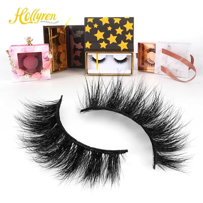 China Hollyren Luxury Professional Cruelty Free Design Regular Loop & Eye Mink Lshes All Sizes Customization Mink Lash Packaging 100% Real Mink Lashes for sale