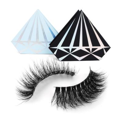 China New Lash Style Mascara Effect 3D Minky Amazing Crisscross Bristle Lash Faux Mink Eyelash 0.07mm Fiber Set for sale