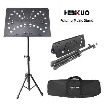 China Wholesale Concert Performers Supply PA520 Black Music Stand Sheet Music Stand with Tripod Iron Sheet Music Stand for sale