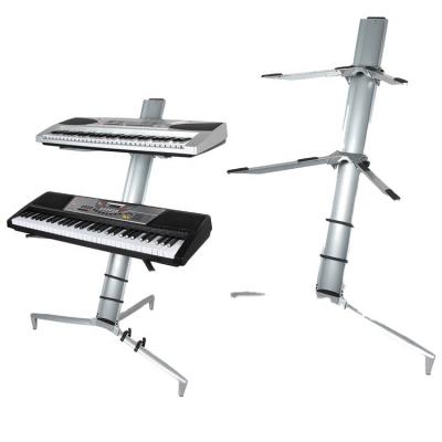 China Factory 2 Tier Piano /electric Keyboard Aluminum Keyboard Stand Multi Electronic Organ Stand for sale