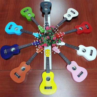 China Hot Selling Basswood OEM Cheap Price Ukulele Colorful 21 Inch Basswood Ukulele For Beginner for sale