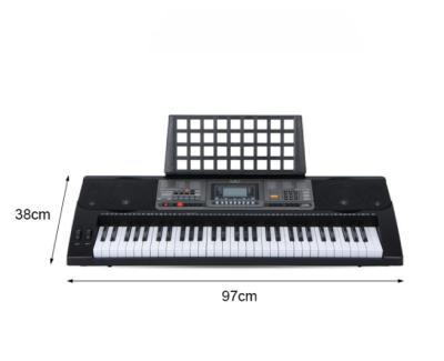 China Best Selling 2021 Musical Instrument Led Display ABS Digital Piano Keyboard 61 971 *379 *140 Mm Keys for sale