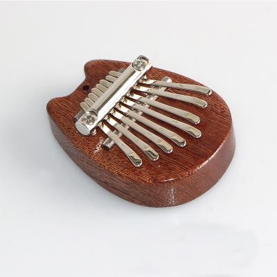 China Mahogany Crystal Animal Shape OEM 8keys Mini Thumb Piano Wooden Thumb Piano for sale