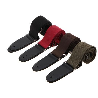 China Colorful Durable PU+Nylon China Factory Supply PU Leather Guitar Strap for sale