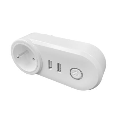 China Joint Cavity 16A Tuya 3 Leg 16 Residential/Multipurpose Google Alexa Uk Standard Brand Wifi Smart Plug for sale