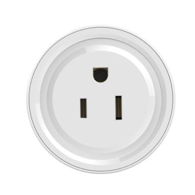 China Tuya Energy 3 Pin 10A 3 Pin 10A 3 Leg Residential / General Purpose Google Alexa Us AC Standard Brand Wifi Smart Plug for sale