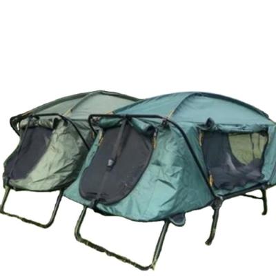 China Hot Sale 1-2 Person Portable UV Resistance Off Ground Noise Up Outdoor Camping Folding Sleep Bed Tent for sale