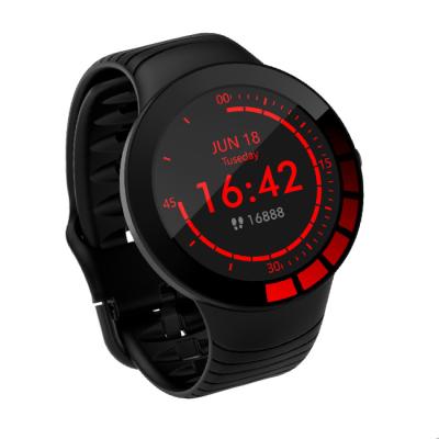 China Best Cheap Waterproof Full Heart Smartwatch E3 IP68 Touch Screen Wristband Blood Pressure Rate Customize Watch Man for sale