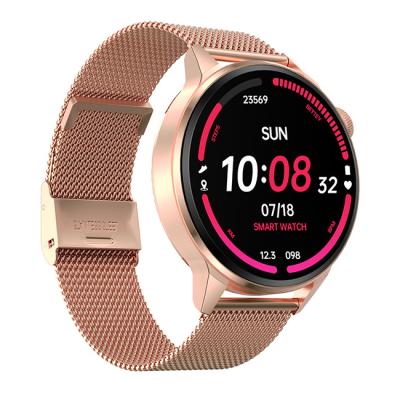 China Touch screen OEM 2022 customized DT4+ smartwatch radio charging BT calorie heart rate smart waterproof fitness watch smartwatch for sale