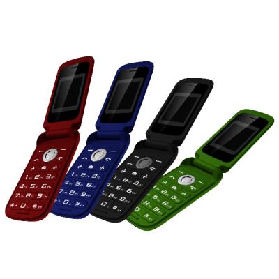 China Chinese Dual SIM Card 3G Flip Mobile Phone F1808 Hot Selling 64+128MB GSM WCDMA for sale