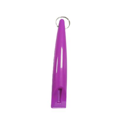 China 2021 Viable New High Frequency High Quality Purple Dog Training Whistle Plastic Pet Training Dog Whistle for sale