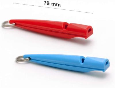 China 2021 Viable New High Quality High Frequency Dog Training Plastic Whistle Pet Training Dog Whistle Red for sale