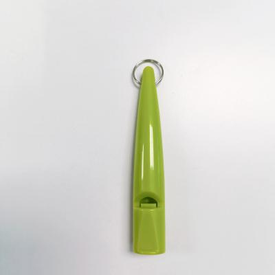 China 2021 Viable New High Quality High Frequency Dog Training Plastic Whistle Pet Training Dog Whistle Green for sale