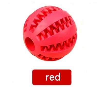 China 2021 Viable High Quality Dog L Red Rubber Ball Cat Toy Interactive Toy Chew Ball Cat Toy Code Ball Dog Toy for sale