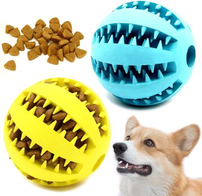 China 2021 Viable High Quality Dog L Blue Rubber Ball Cat Toy Interactive Toy Chew Ball Cat Toy Code Ball Dog Toy for sale